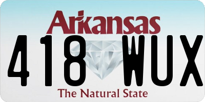 AR license plate 418WUX