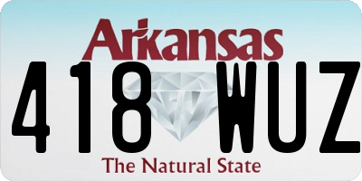 AR license plate 418WUZ