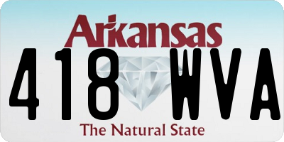 AR license plate 418WVA