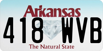 AR license plate 418WVB