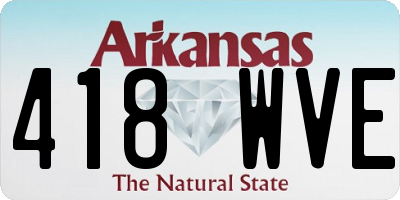 AR license plate 418WVE