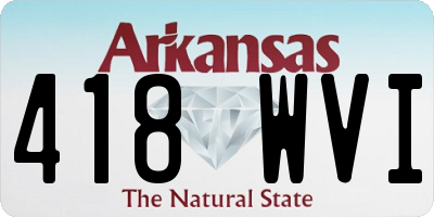 AR license plate 418WVI
