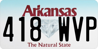 AR license plate 418WVP