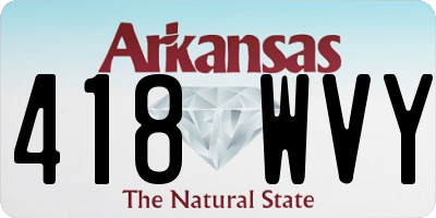 AR license plate 418WVY