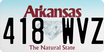 AR license plate 418WVZ