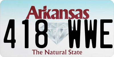 AR license plate 418WWE