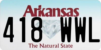 AR license plate 418WWL