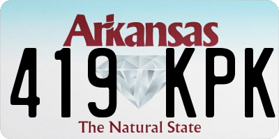 AR license plate 419KPK