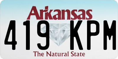 AR license plate 419KPM