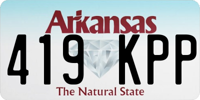 AR license plate 419KPP