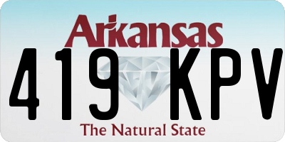 AR license plate 419KPV