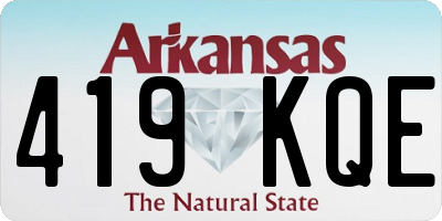 AR license plate 419KQE