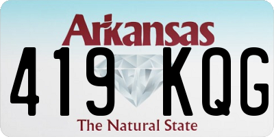 AR license plate 419KQG