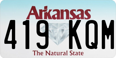 AR license plate 419KQM
