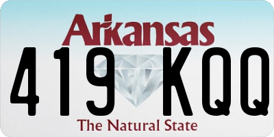 AR license plate 419KQQ