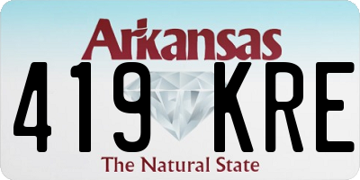 AR license plate 419KRE