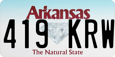AR license plate 419KRW