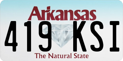 AR license plate 419KSI
