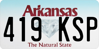 AR license plate 419KSP