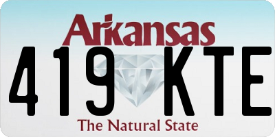 AR license plate 419KTE