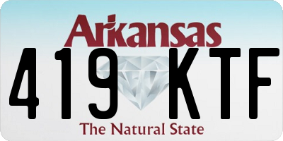AR license plate 419KTF