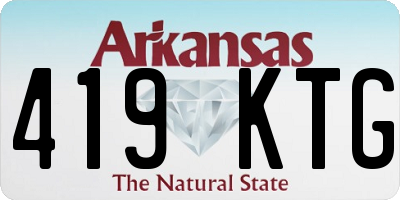 AR license plate 419KTG
