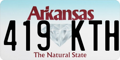 AR license plate 419KTH