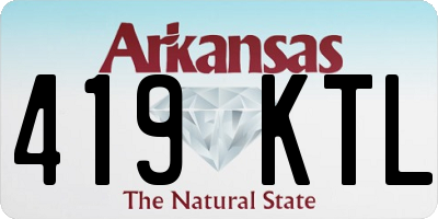 AR license plate 419KTL