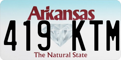 AR license plate 419KTM