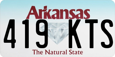 AR license plate 419KTS