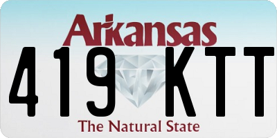 AR license plate 419KTT
