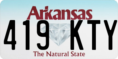 AR license plate 419KTY
