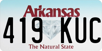 AR license plate 419KUC