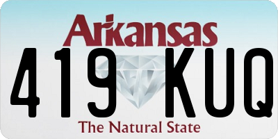 AR license plate 419KUQ