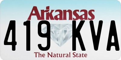 AR license plate 419KVA
