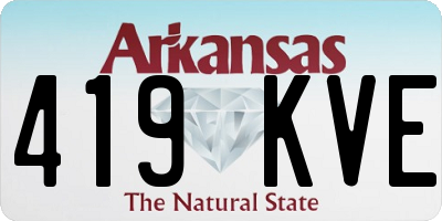 AR license plate 419KVE