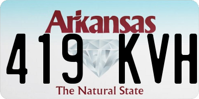 AR license plate 419KVH