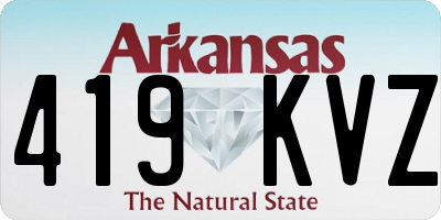 AR license plate 419KVZ