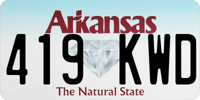 AR license plate 419KWD