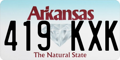 AR license plate 419KXK