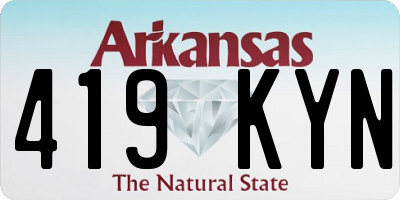 AR license plate 419KYN