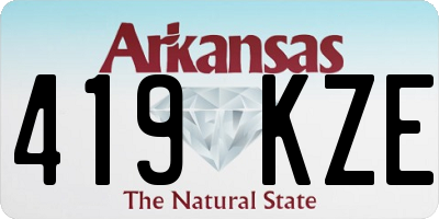 AR license plate 419KZE