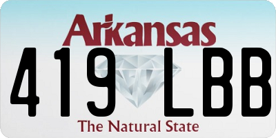 AR license plate 419LBB