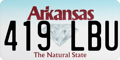 AR license plate 419LBU