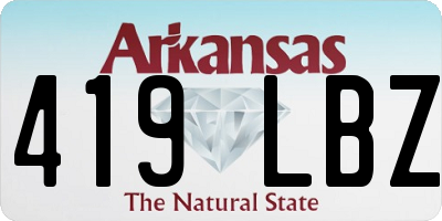 AR license plate 419LBZ