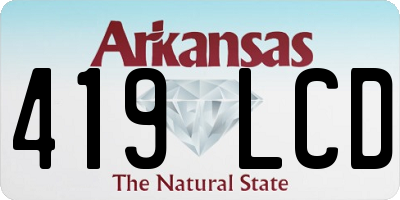 AR license plate 419LCD