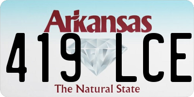 AR license plate 419LCE