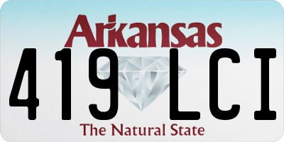 AR license plate 419LCI