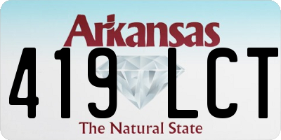 AR license plate 419LCT