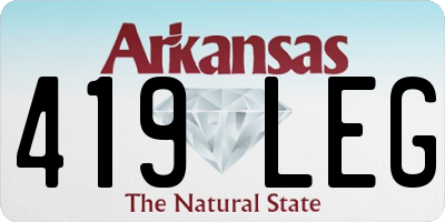 AR license plate 419LEG